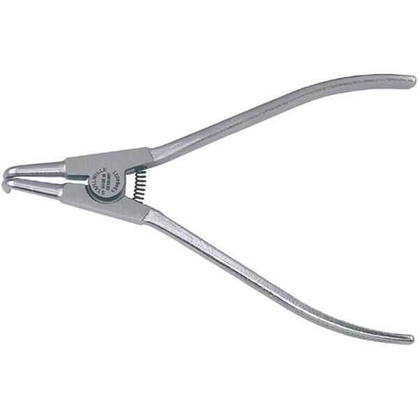 Circlip plier, outside, SizeA 11 L.125mm tool tip-d.1, 3mm head mattchrome plated handles